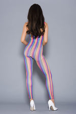 Load image into Gallery viewer, Rainbow Stripes Bodystocking
